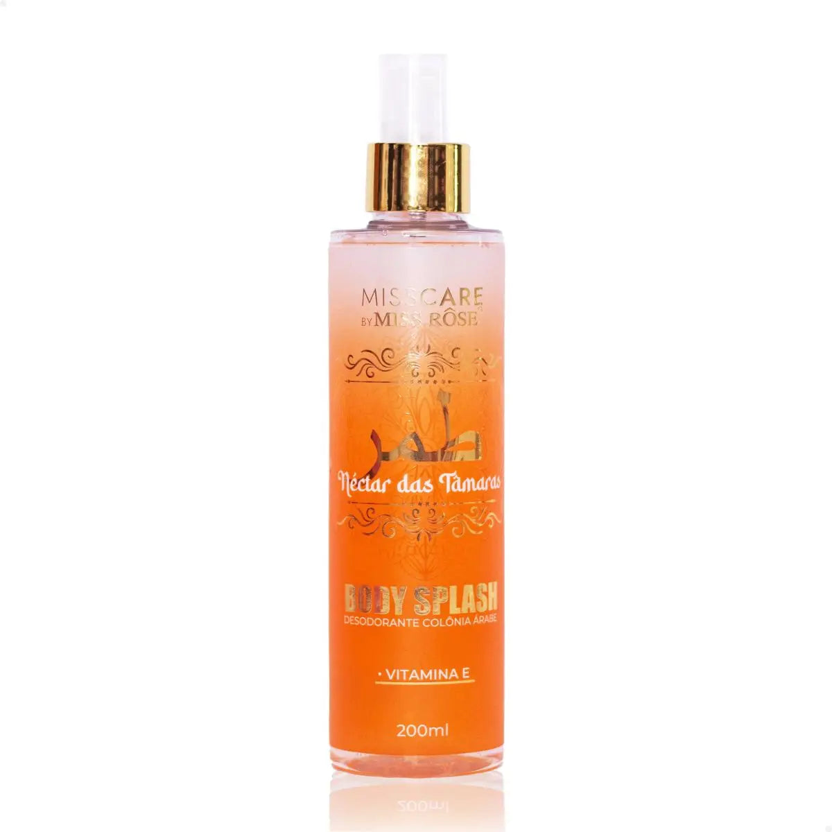 Body Splash Árabe Miss Rôse 200ml – Luxo Oriental, Frescor que Marca Presença