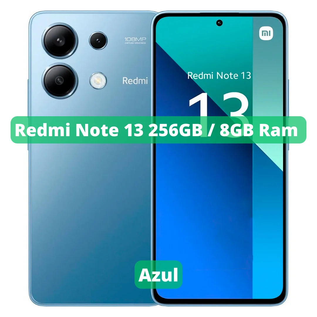 Xiaomi Redmi Note 13 Versão Global | Smartphone 4G , ROM Global , Câmera 108MP , Carregador 33W