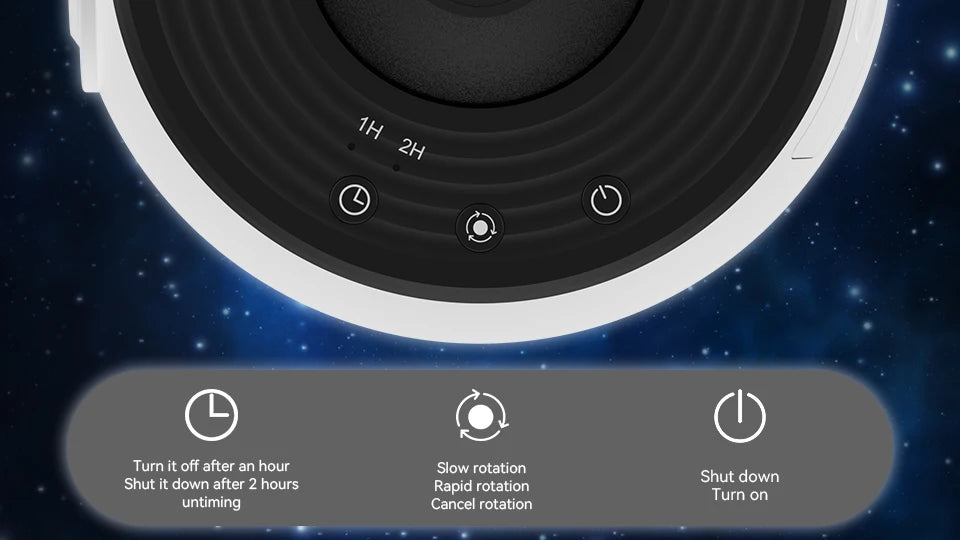 Luz Noturna Galáxia Projetor Céu Estrelado Projetor 360 ° Girar Lâmpada de Planetário Para Crianças Quarto Dia dos Namorados Presente Casamento Deco