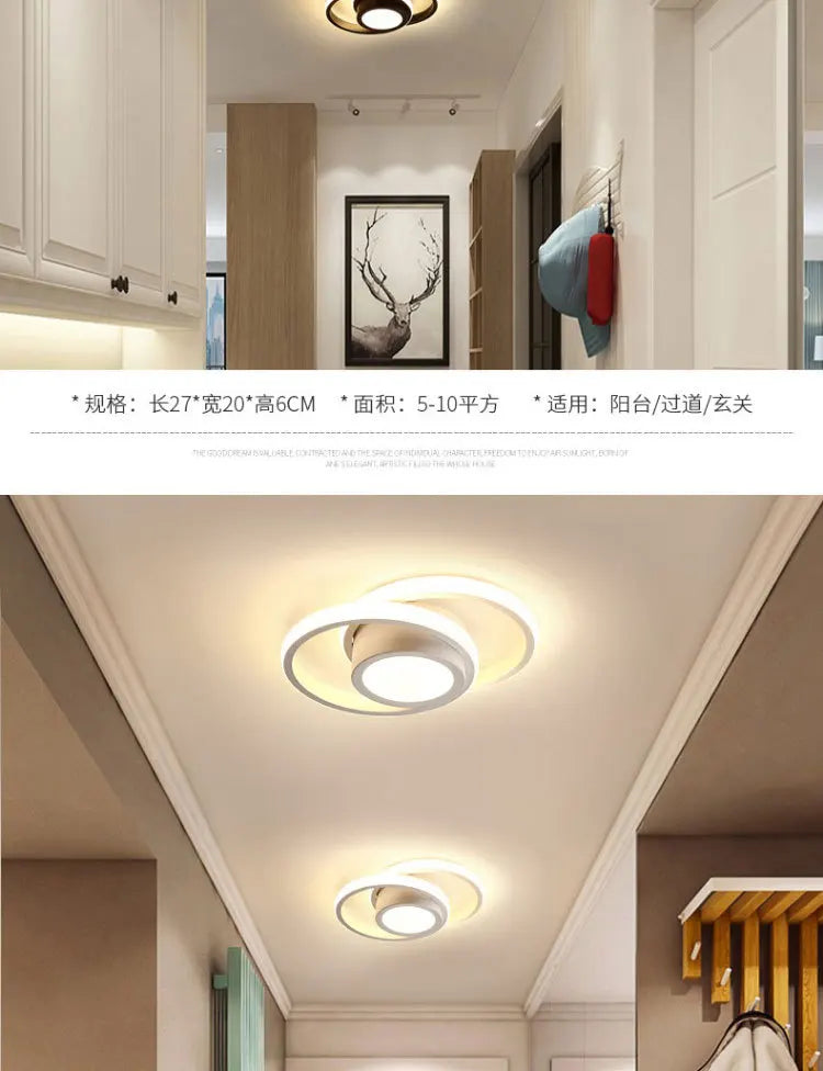 3 Cor Clara LED Lâmpada de Teto Moderna Regulável Lustre de Quarto Luzes de Teto Para Sala de Jantar Sala de Estar Lâmpada de Corredor Nórdico