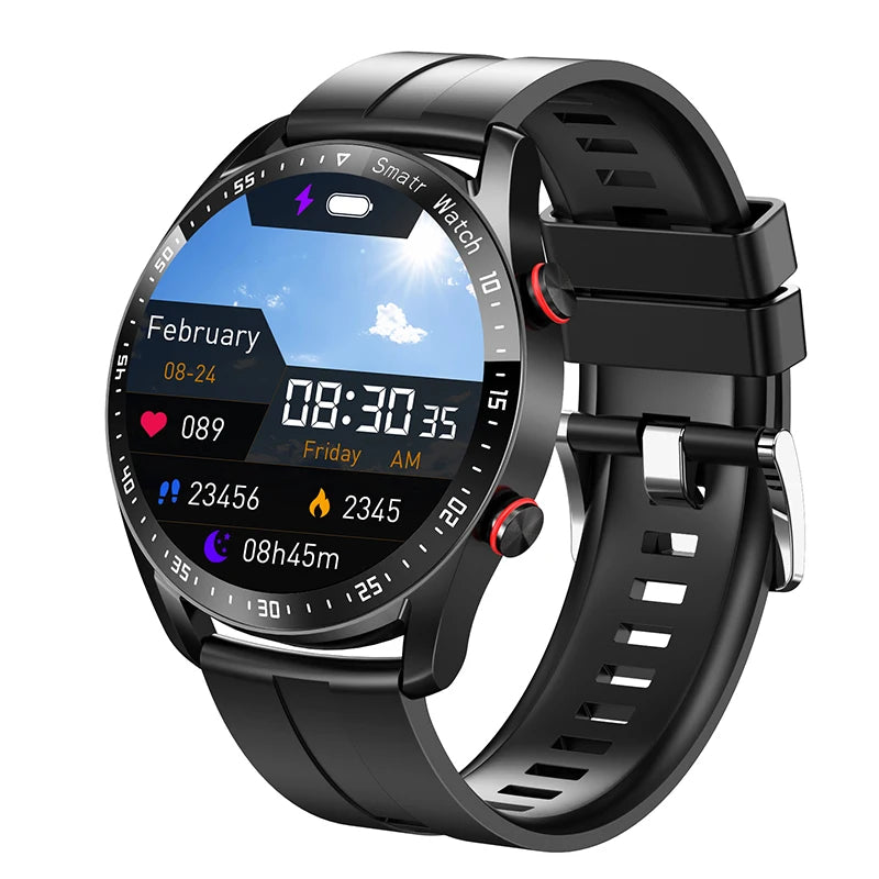 Para Smart Watch da Série Watch GT para Homens e Mulheres, Tela HD, Chamada via Bluetooth, Rastreador GPS, Monitor de Frequência Cardíaca, IP68 à Prova d'Água, SmartWatch Novo 2024