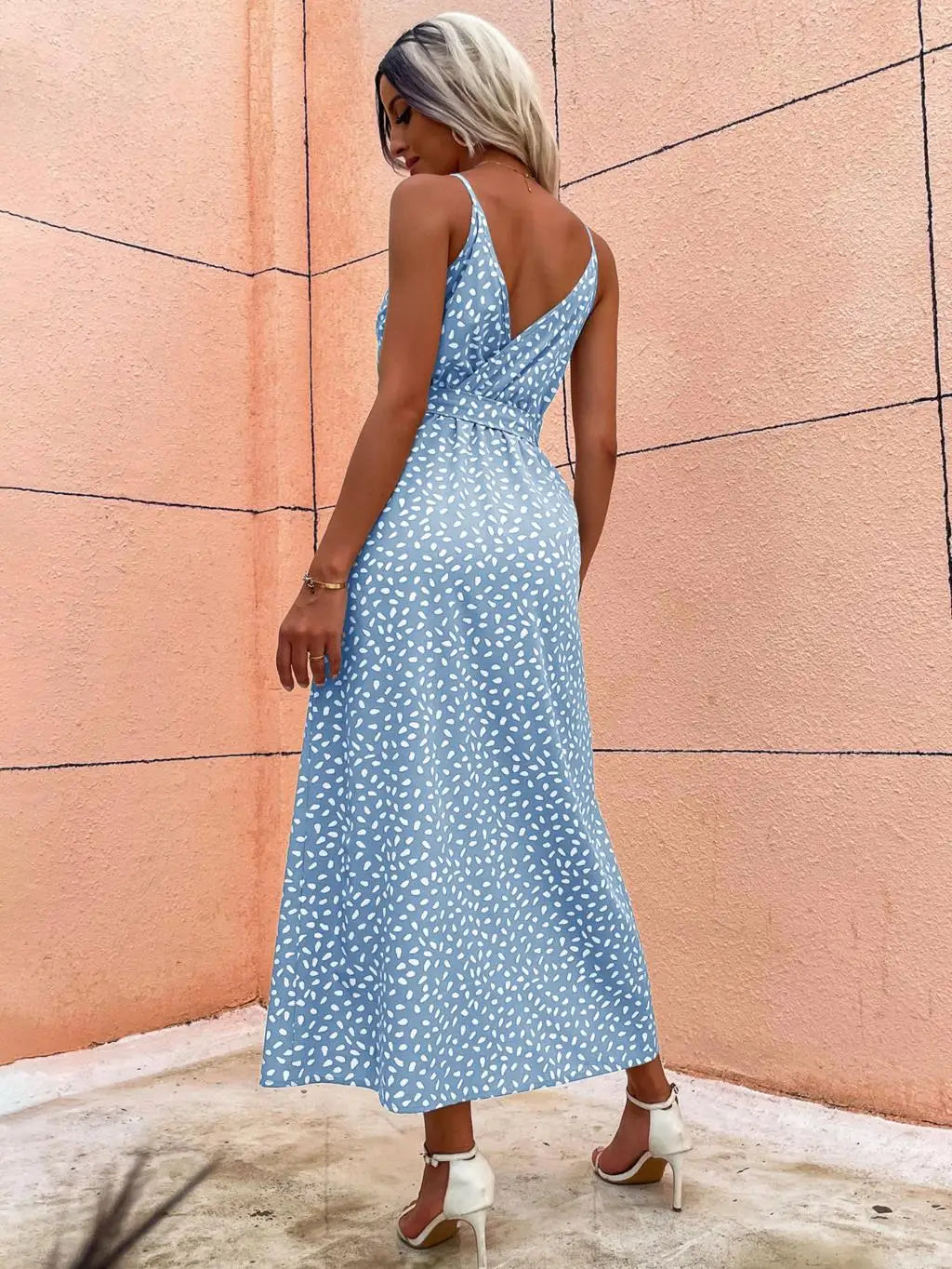Verão Mulheres Backless Floral Vestido Impresso, Vestidos Longos, Roupas Femininas, Vestido Feminino, Vestidos de Praia Femininos, Mulheres Sexy Traje Mulheres