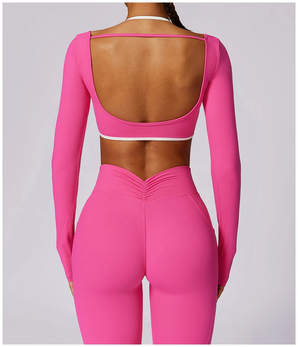2 Pcs Conjunto de Ginástica Mulheres Treino Sem Encosto Yoga Terno Mulheres Secagem Rápida Legging Fitness Sutiã Camisa de Manga Curta Terno Esportivo Feminino