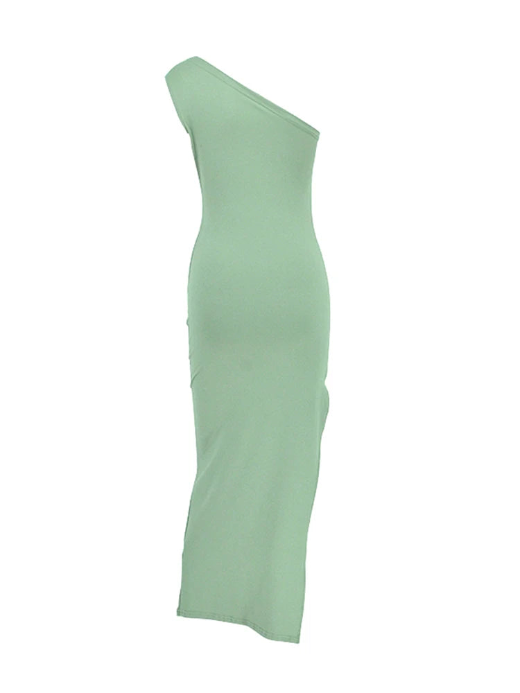 Verão Maxi Vestido Mulheres Sexy Split Moda Sem Mangas Sem Encosto Slim Vestido Feminino Casual Streetwear Club Elegantes Vestidos de Festa
