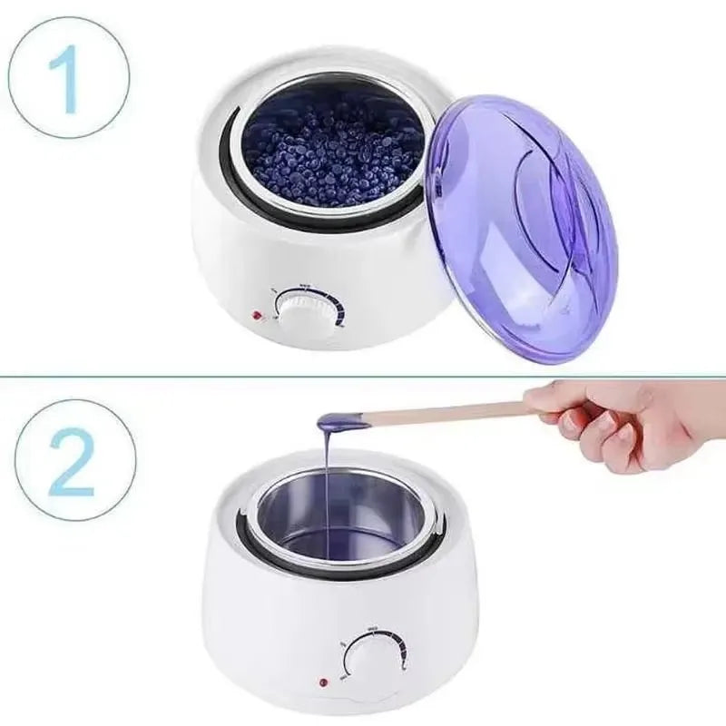 Máquina de aquecimento de cera para depilação Wax Beans Aquecedor Depilatório Pote de fusão de cera Depilação Depilador Aquecedor Kit de máquina de cera