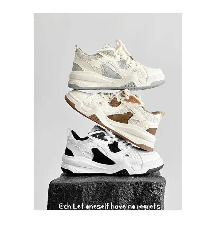 Sapatos masculinos casuais da moda NicheDesign Pão Plus Size Estudante Sistema de Fundo Grosso Sapatos Respirável Verão EVA Tênis
