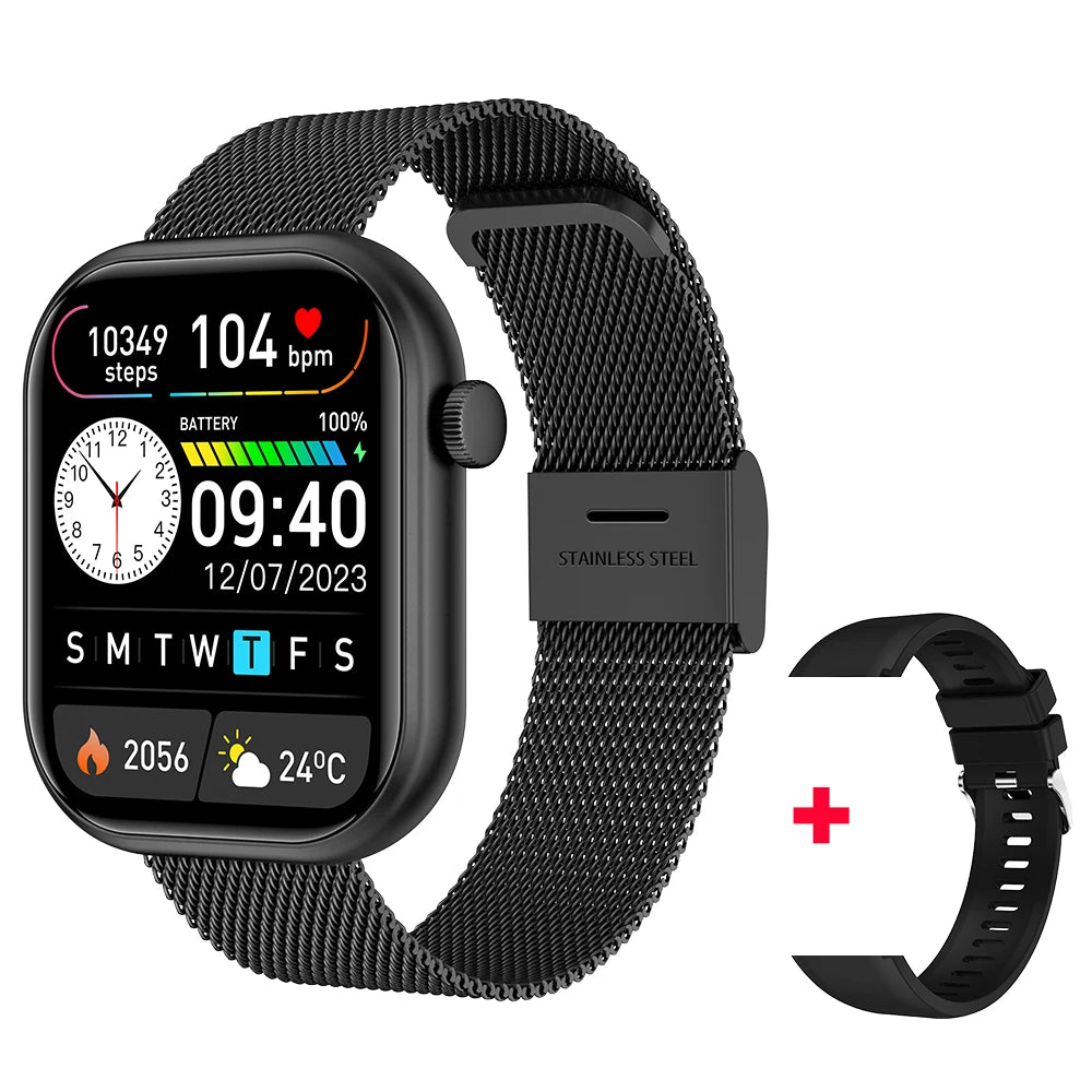 Relógio Inteligente 2025 para Mulheres, Tela Sensível ao Toque Completa, Chamada Bluetooth, À Prova d'Água, Relógio Fitness Esportivo, Smartwatch Lady Reloj Mujer