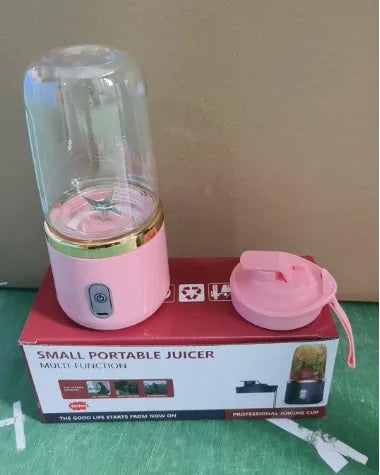 Liquidificador Portátil de Suco Usb Recarregável, Máquina de Copo de Suco com 6 Lâminas, Liquidificador Automático de Smoothie de Frutas