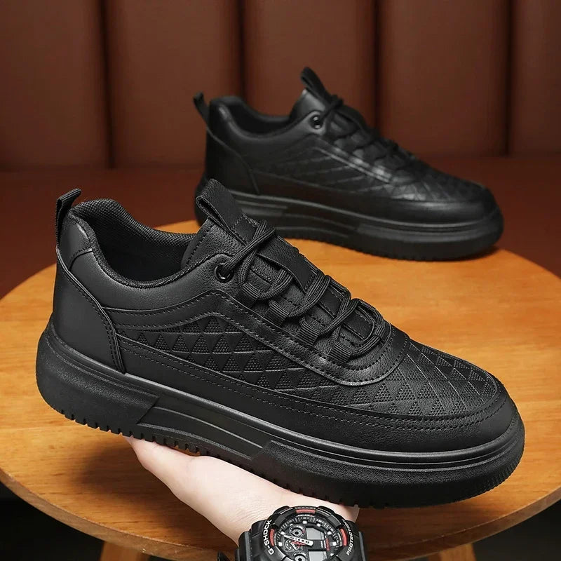 Plataforma ao ar livre Homens Tênis Casuais Moda Sapatos de Corrida Brancos Respiráveis Sapatos Esportivos Masculinos Sapatos de Caminhada Leve Tênis