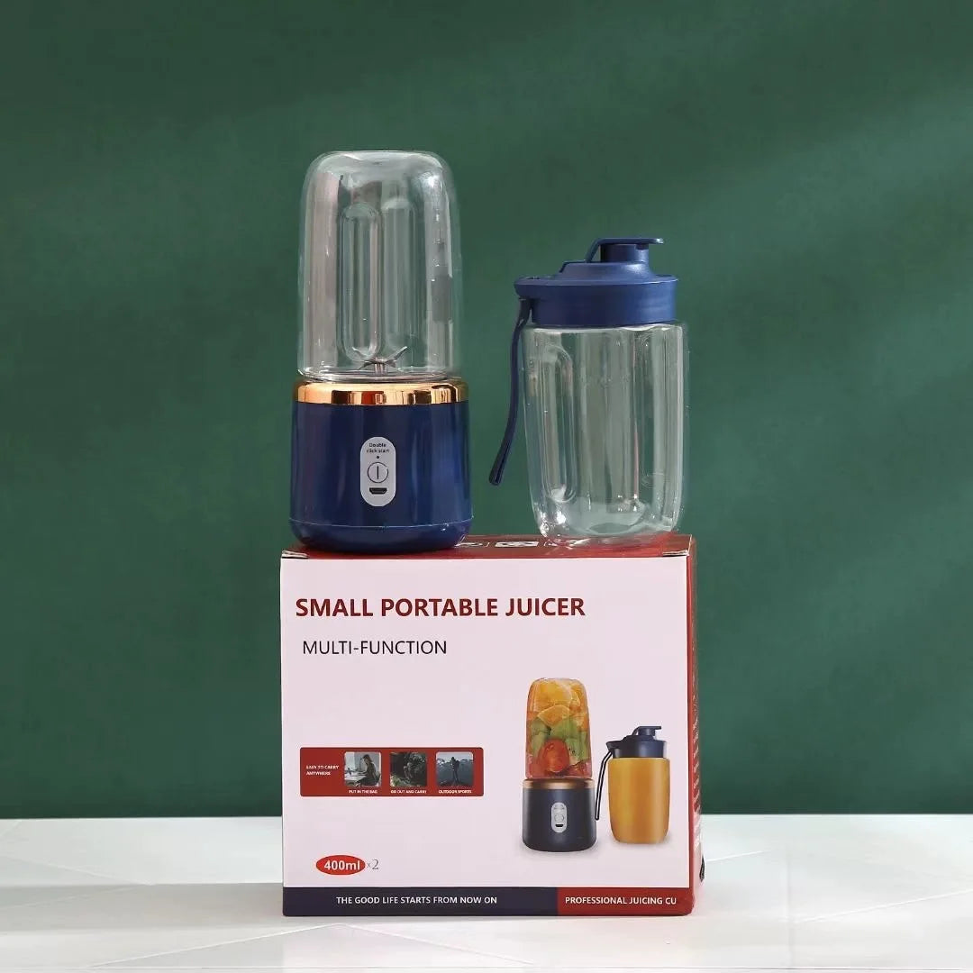 Liquidificador Portátil de Suco Usb Recarregável, Máquina de Copo de Suco com 6 Lâminas, Liquidificador Automático de Smoothie de Frutas