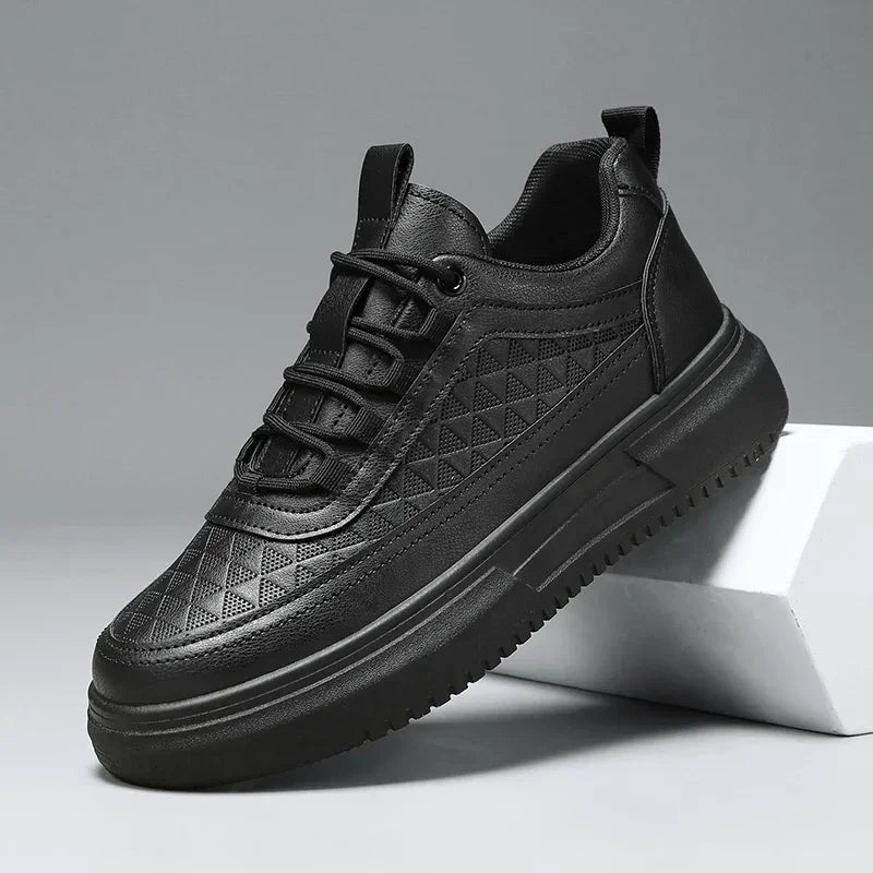 Plataforma ao ar livre Homens Tênis Casuais Moda Sapatos de Corrida Brancos Respiráveis Sapatos Esportivos Masculinos Sapatos de Caminhada Leve Tênis