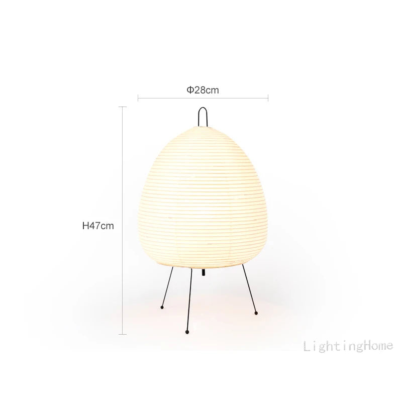 Design japonês Akari Wabi-sabi Yong Candeeiro de Mesa Impresso Lâmpada de Papel de Arroz Quarto Decoração de Mesa
