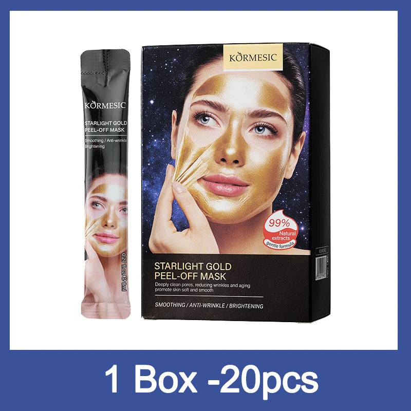 Máscara de Ouro 24k Peel Off para Remoção Instantânea de Sardas