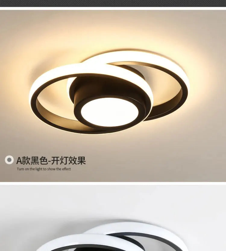 3 Cor Clara LED Lâmpada de Teto Moderna Regulável Lustre de Quarto Luzes de Teto Para Sala de Jantar Sala de Estar Lâmpada de Corredor Nórdico