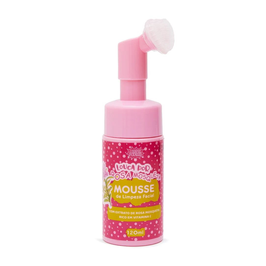 Kit Super Powers Pink Hip Crazy Mousse de Limpeza Facial C/3