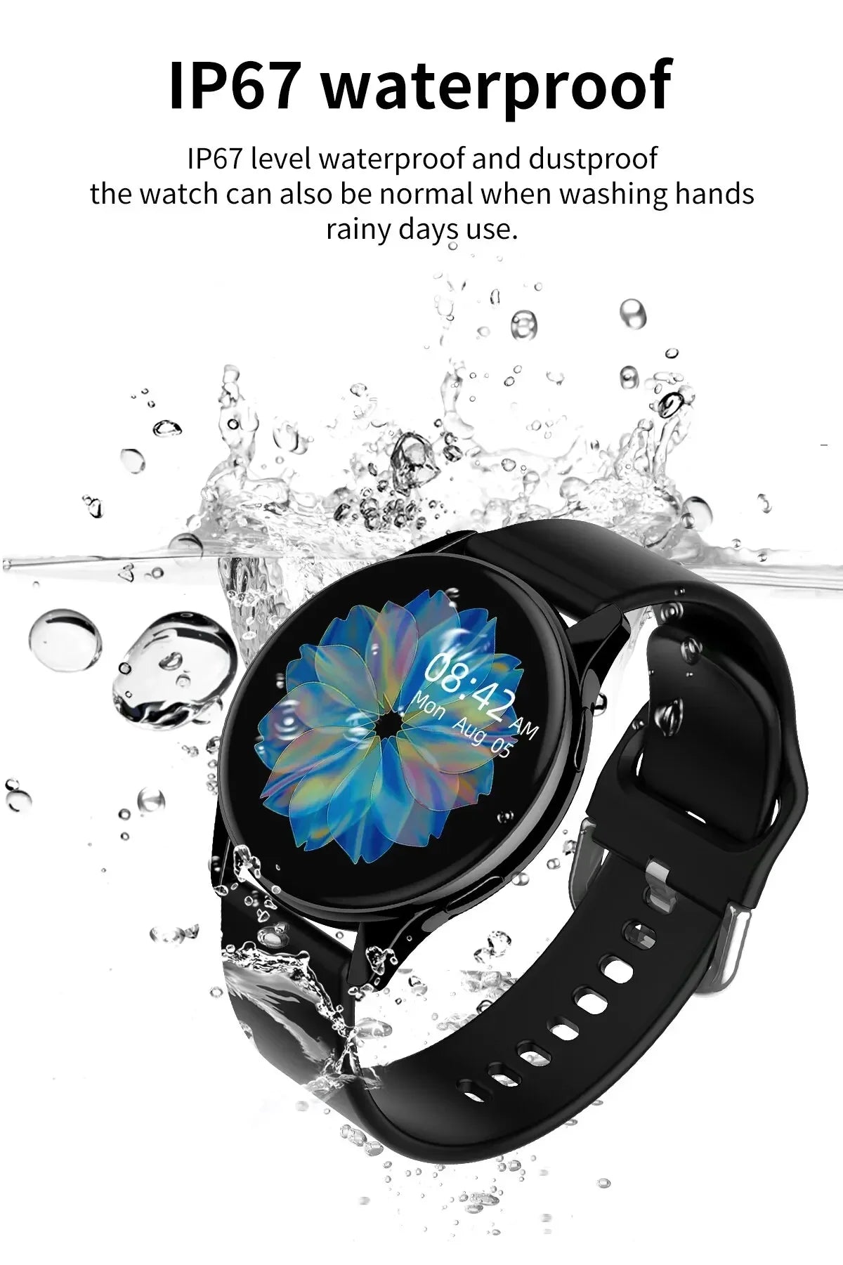 Relógio Inteligente Xiaomi NFC 2024 para Chamadas Bluetooth à Prova d'Água, Relógio Inteligente Masculino e Feminino, Bracelete Fitness com Face de Relógio Personalizada
