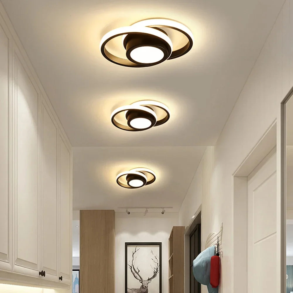 3 Cor Clara LED Lâmpada de Teto Moderna Regulável Lustre de Quarto Luzes de Teto Para Sala de Jantar Sala de Estar Lâmpada de Corredor Nórdico