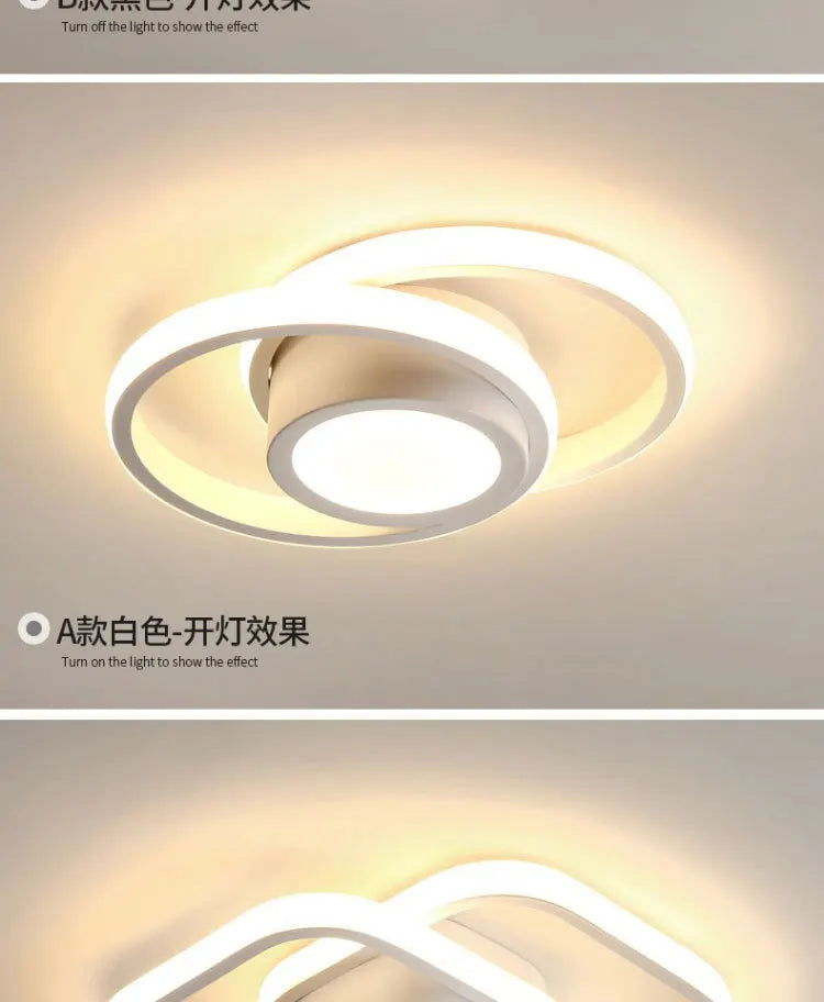 3 Cor Clara LED Lâmpada de Teto Moderna Regulável Lustre de Quarto Luzes de Teto Para Sala de Jantar Sala de Estar Lâmpada de Corredor Nórdico