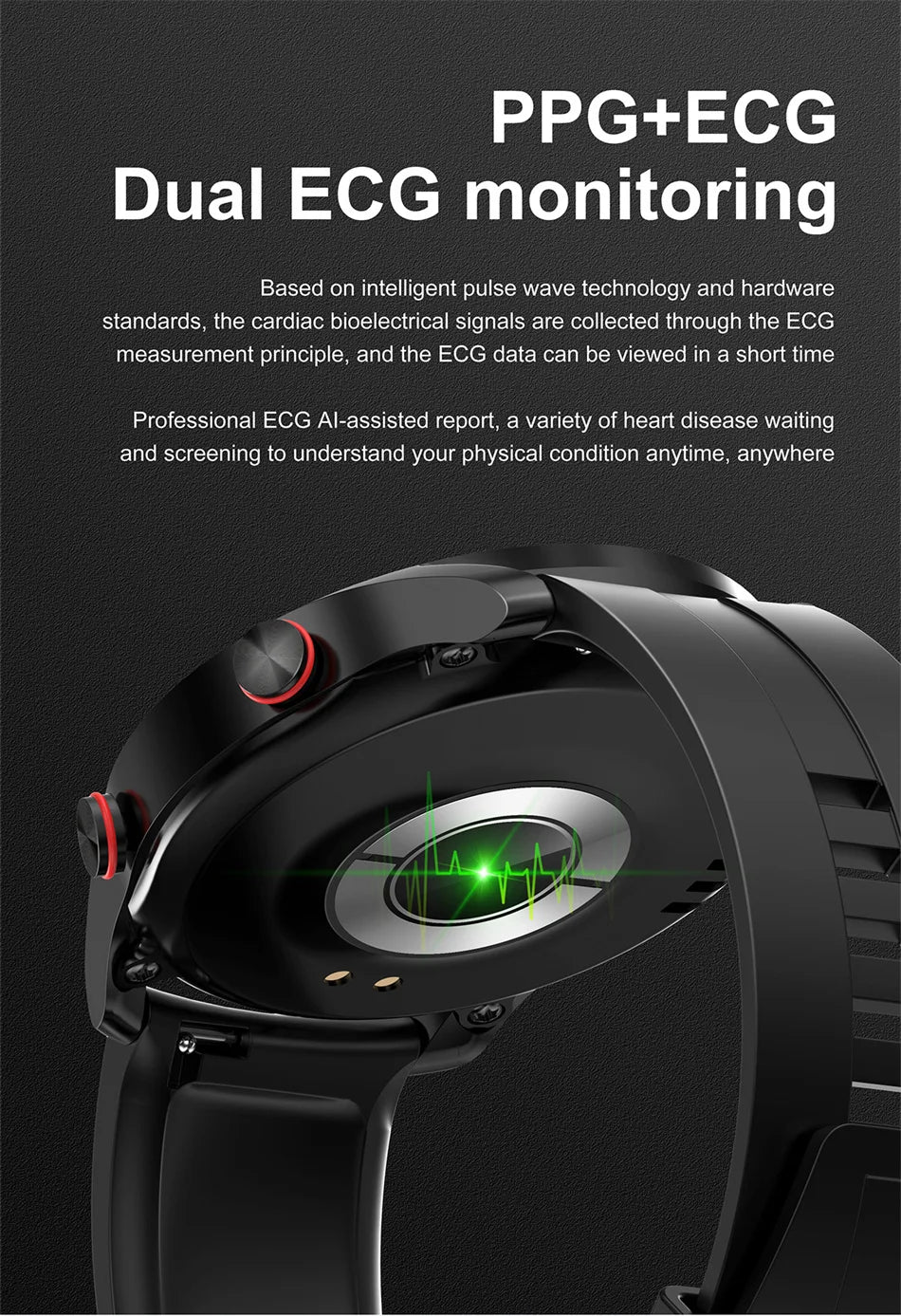 Para Smart Watch da Série Watch GT para Homens e Mulheres, Tela HD, Chamada via Bluetooth, Rastreador GPS, Monitor de Frequência Cardíaca, IP68 à Prova d'Água, SmartWatch Novo 2024