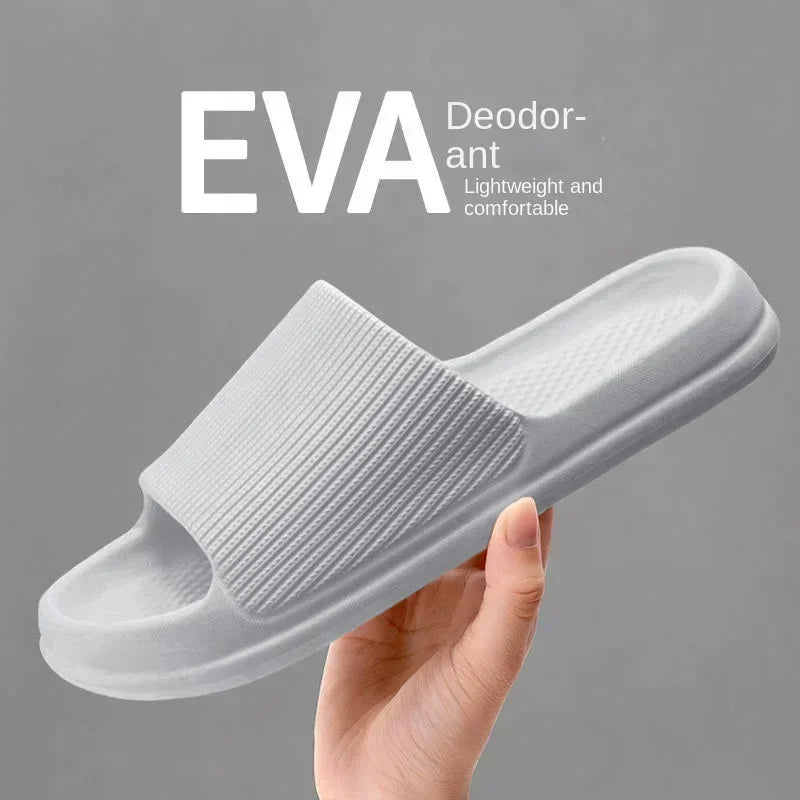 Sandálias Masculinas Femininas da Moda Antiderrapante Resistente ao Desgaste EVA Sola Grossa Chinelos Confortáveis para Casa Chinelos de Banho Banheiro Chinelos