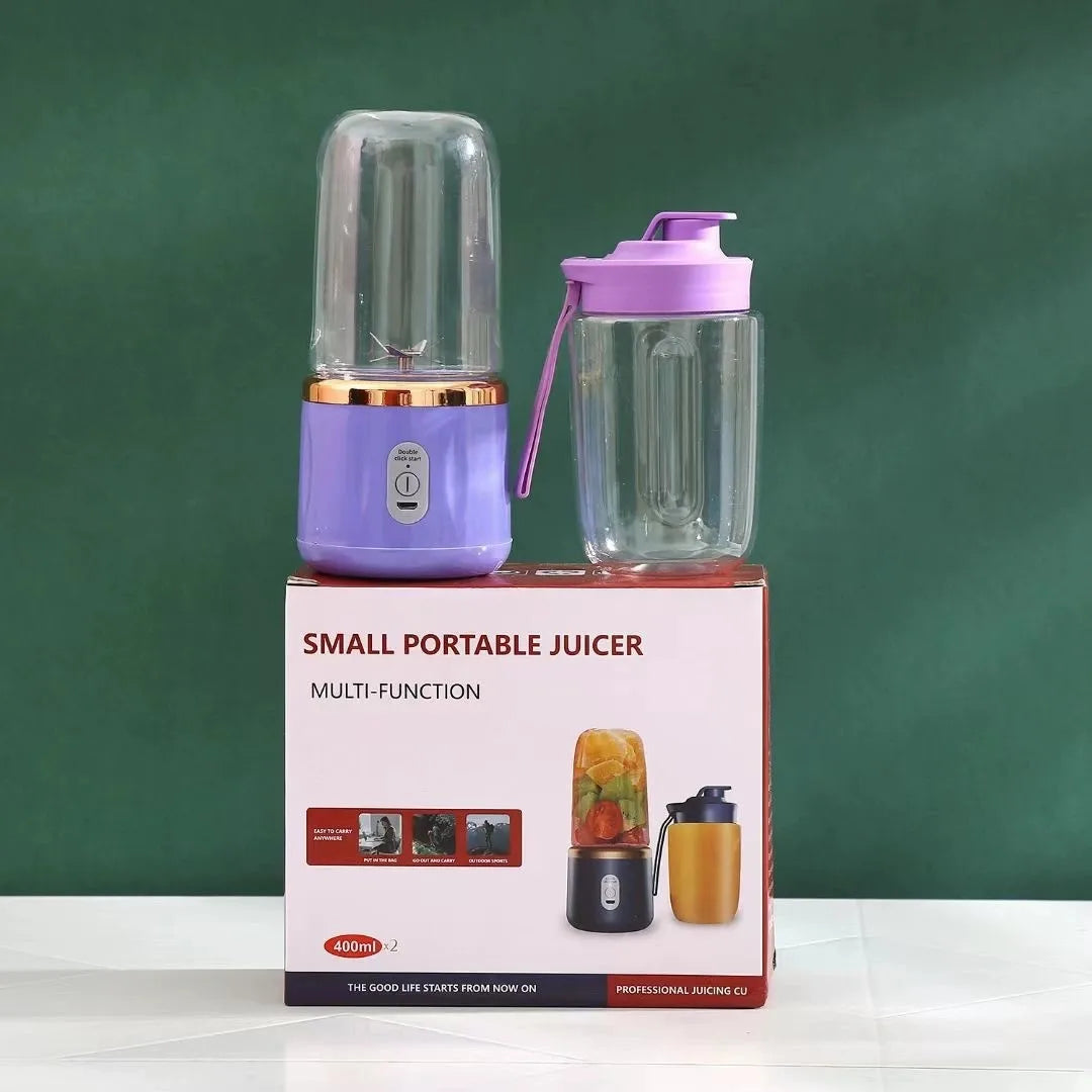 Liquidificador Portátil de Suco Usb Recarregável, Máquina de Copo de Suco com 6 Lâminas, Liquidificador Automático de Smoothie de Frutas