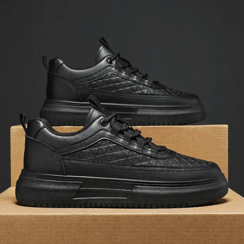 Plataforma ao ar livre Homens Tênis Casuais Moda Sapatos de Corrida Brancos Respiráveis Sapatos Esportivos Masculinos Sapatos de Caminhada Leve Tênis
