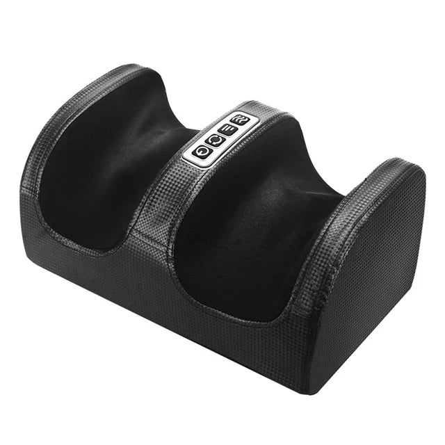 Massageador de Pés Elétrico com Aquecimento, Terapia de Compressão Quente, Shiatsu, Rolo de Amassamento para Relaxamento Muscular e Alívio da Fadiga - Máquina de Spa para Pés
