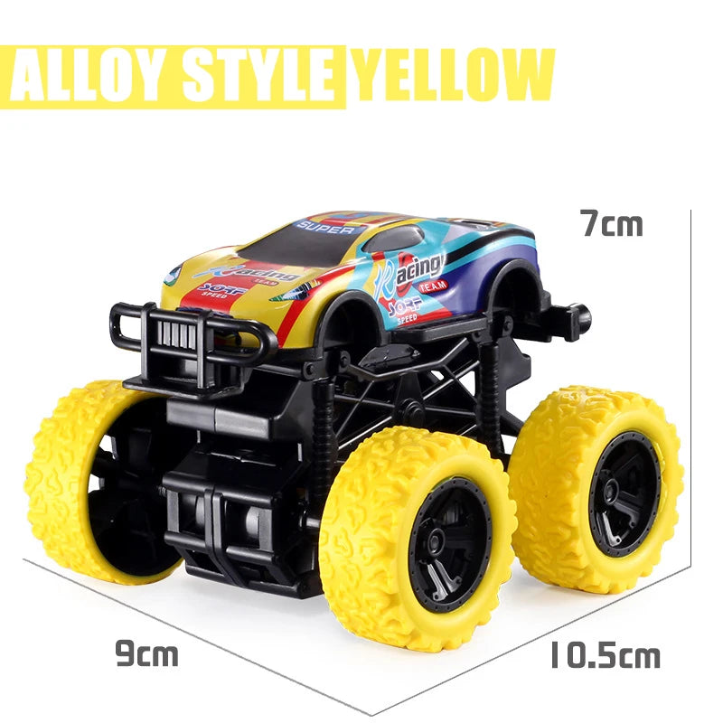 Puxe para trás o carro de brinquedo Rotação inercial do carro Veículo off-road com tração nas quatro rodas SUV Racing Power Car Toy CarGift para crianças