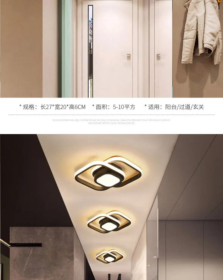 3 Cor Clara LED Lâmpada de Teto Moderna Regulável Lustre de Quarto Luzes de Teto Para Sala de Jantar Sala de Estar Lâmpada de Corredor Nórdico