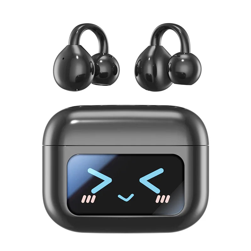 Novo Fone de Ouvido Bluetooth Sem Fio Inteligente com Tradução em Clip - Futuro Audiovisual com Tela Sensível ao Toque