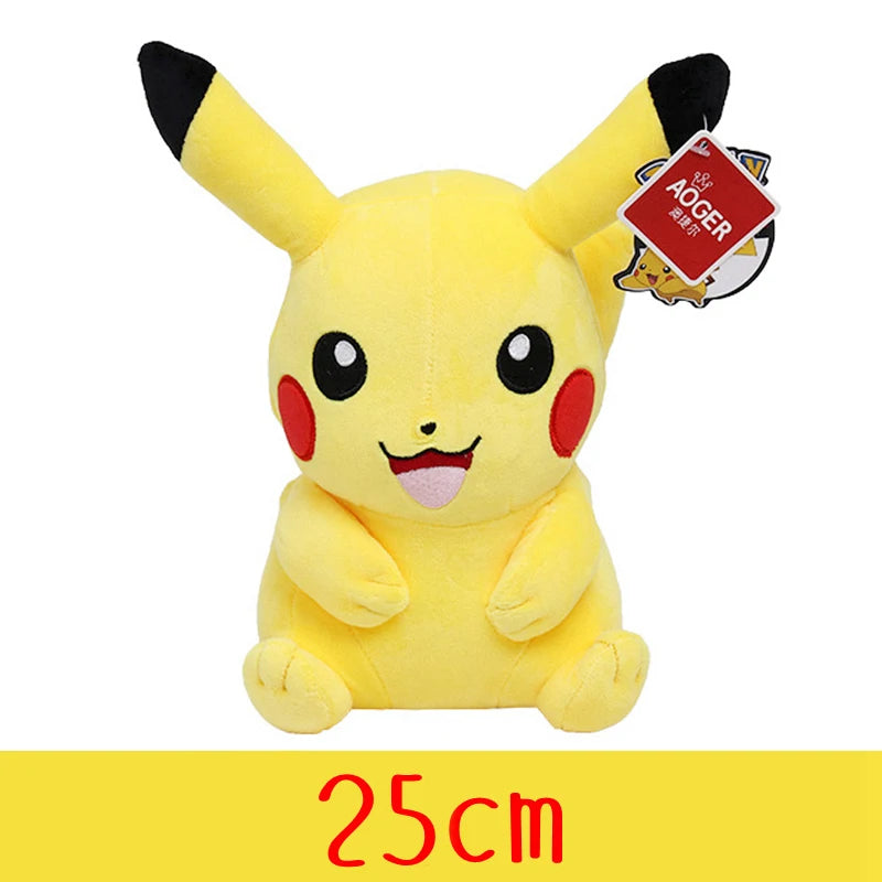 Pokemon Brinquedo de Pelúcia de Alta Qualidade Com Etiqueta Anime Cartoon Pikachu Charmander Squirtle Bulbasaur Boneca de Pelúcia Presente Para Crianças Crianças