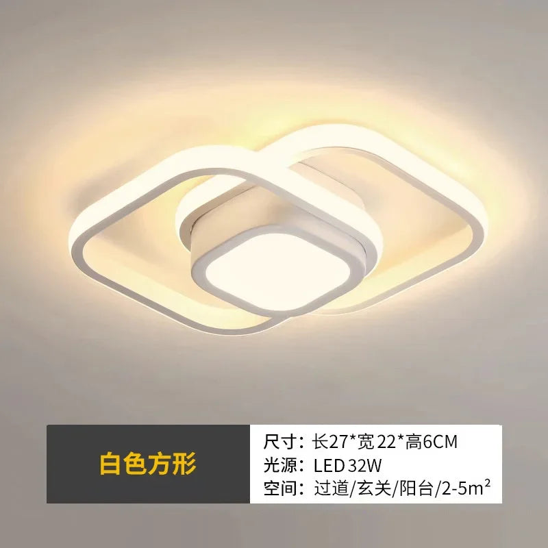 3 Cor Clara LED Lâmpada de Teto Moderna Regulável Lustre de Quarto Luzes de Teto Para Sala de Jantar Sala de Estar Lâmpada de Corredor Nórdico