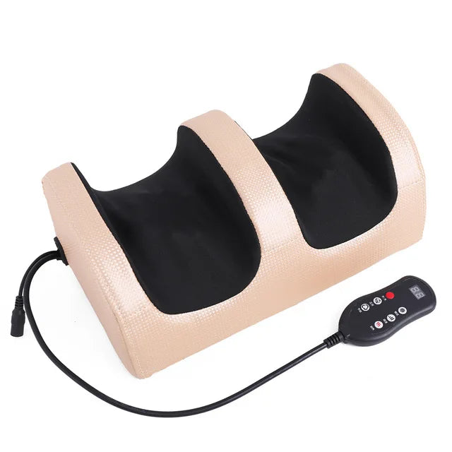 Massageador de Pés Elétrico com Aquecimento, Terapia de Compressão Quente, Shiatsu, Rolo de Amassamento para Relaxamento Muscular e Alívio da Fadiga - Máquina de Spa para Pés