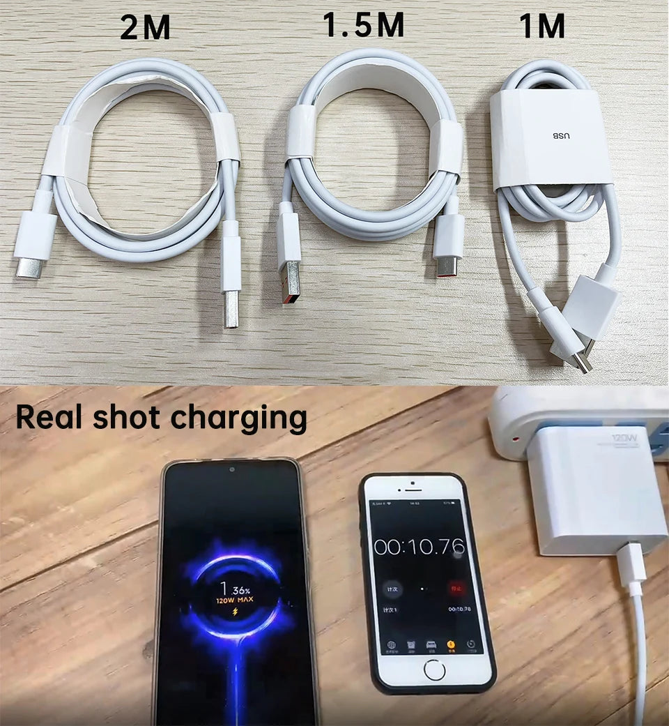 Xiaomi Original Usb Tipo C Cabo 120W 67W Turbo Carregador Rápido Mi 15 14 13 12T Pro 12 11 Ultra Poco X6 X7 Redmi Note Black Shark 5