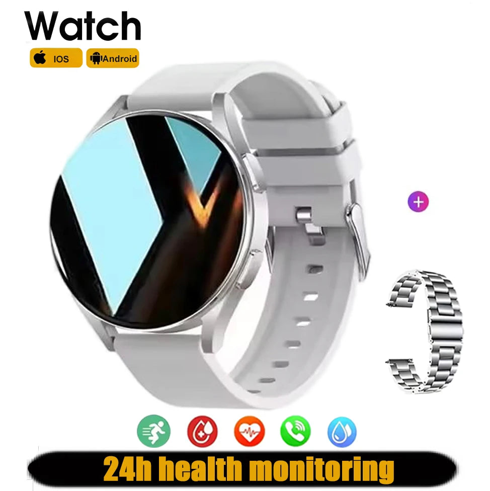 Relógios inteligentes Bluetooth de chamadas da nova moda em 2025 - monitoramento de saúde, mostradores personalizados, despertador, relógio esportivo para homens e mulheres, presente de smartwatch.