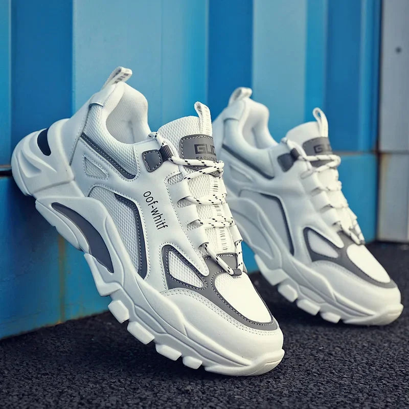 Homens Verão Malha Respirável Esportes Tênis de Corrida Na Moda Versátil Casual Anti-Odor Sapatos de Velho Sapatos da Moda Tênis Casuais