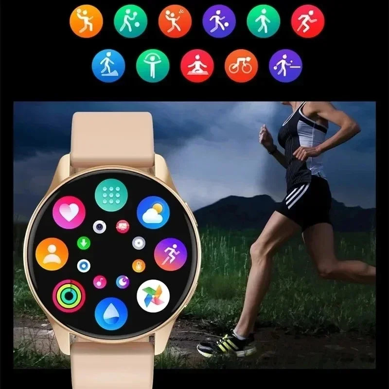 Relógio Inteligente Xiaomi NFC 2024 para Chamadas Bluetooth à Prova d'Água, Relógio Inteligente Masculino e Feminino, Bracelete Fitness com Face de Relógio Personalizada