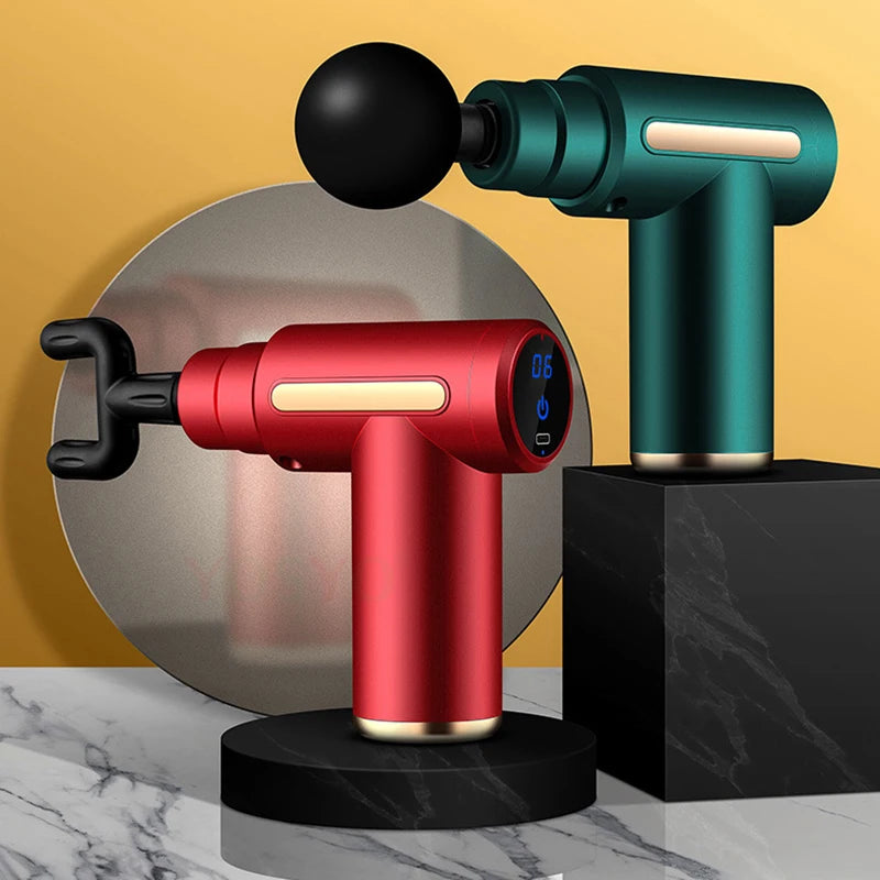 Mini Pistola de Massagem Muscular Protable Body Massager Massageador de percussão portátil profundo para corpo de costas e pescoço perna