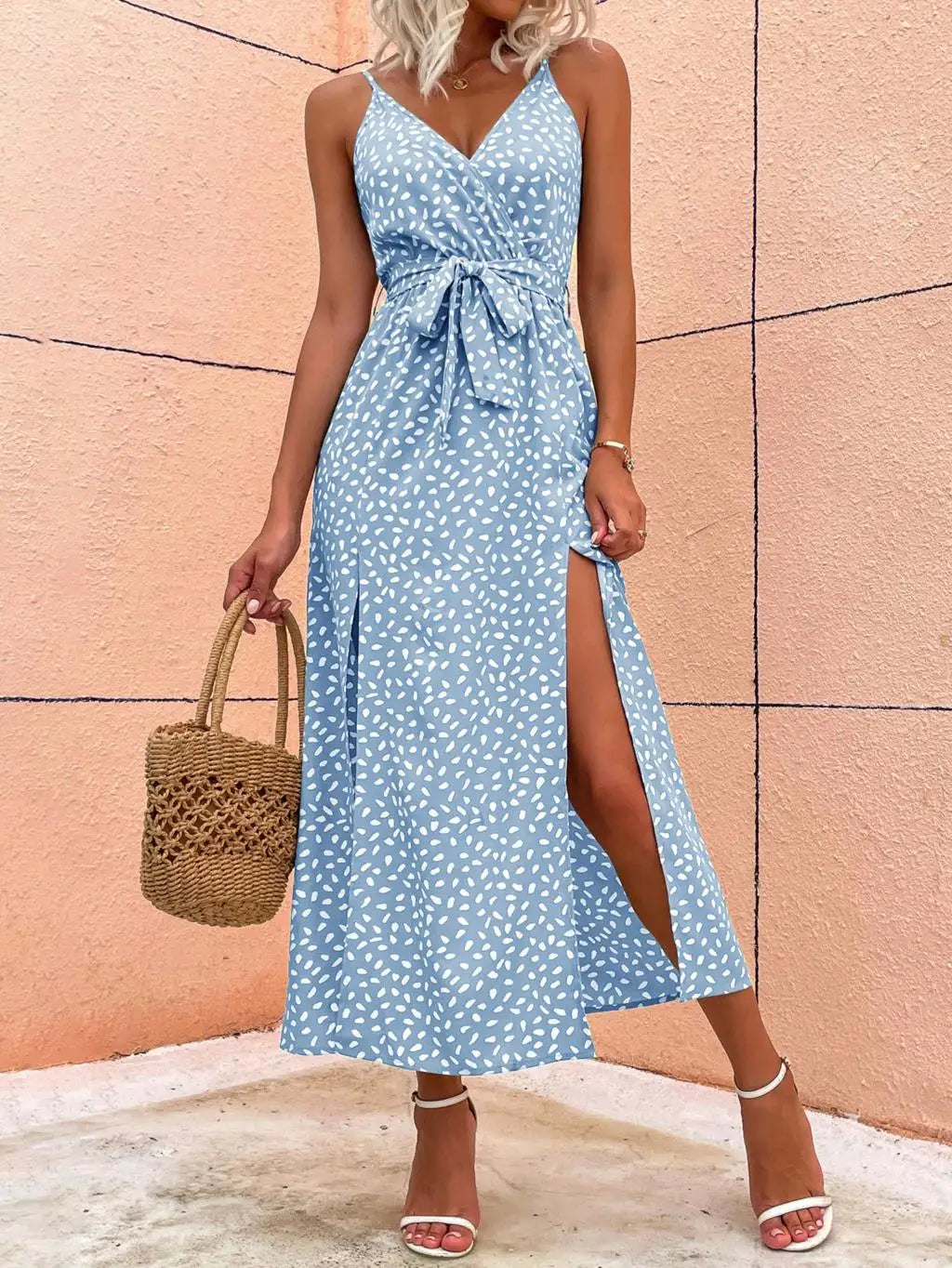 Verão Mulheres Backless Floral Vestido Impresso, Vestidos Longos, Roupas Femininas, Vestido Feminino, Vestidos de Praia Femininos, Mulheres Sexy Traje Mulheres