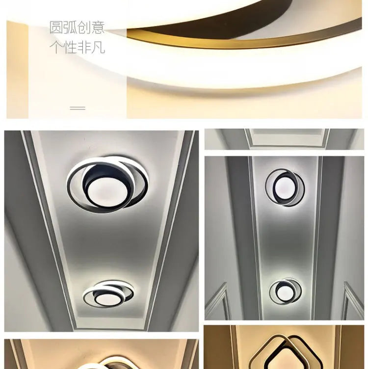 3 Cor Clara LED Lâmpada de Teto Moderna Regulável Lustre de Quarto Luzes de Teto Para Sala de Jantar Sala de Estar Lâmpada de Corredor Nórdico