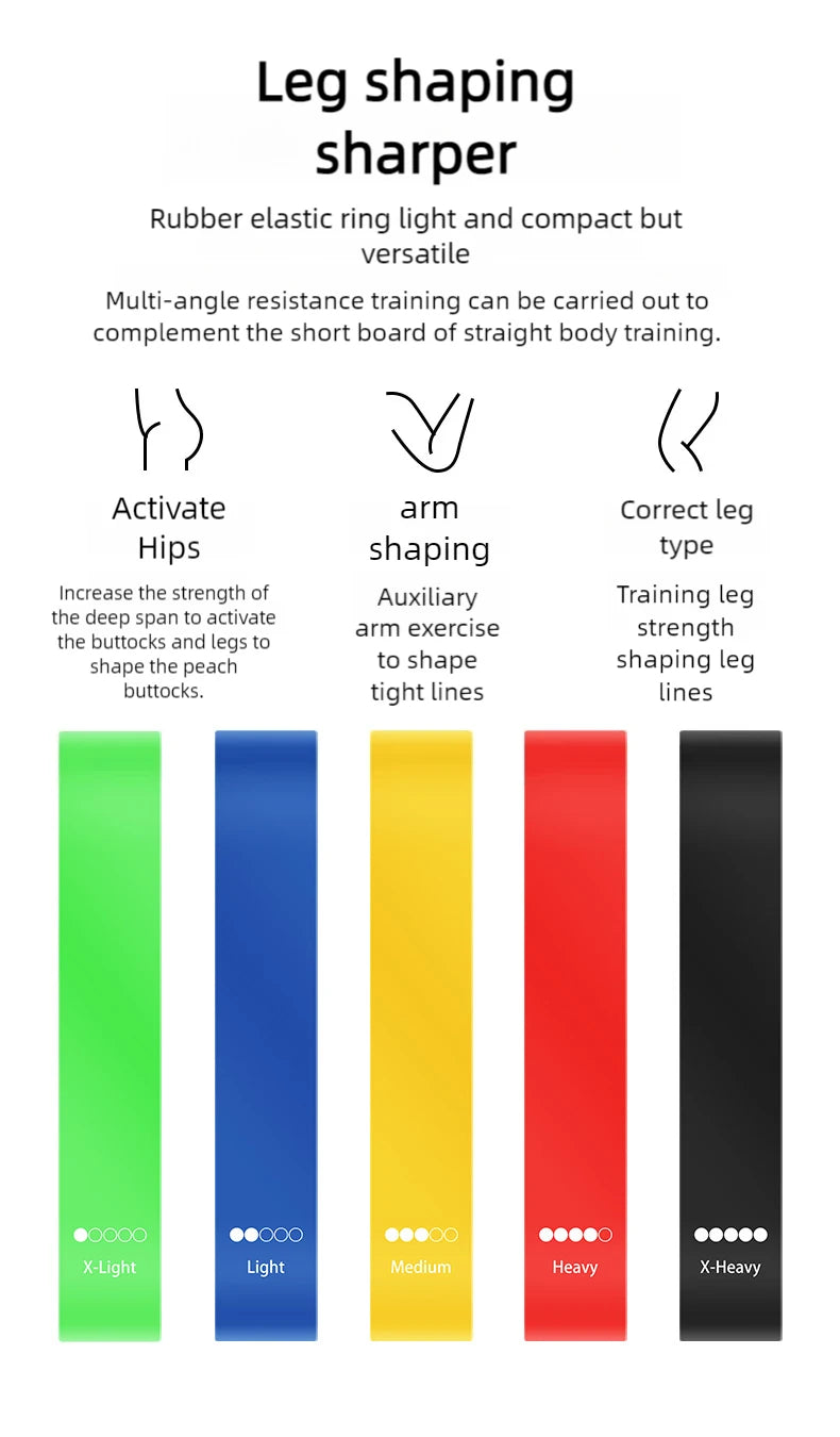 Elástico de Fitness, Banda de Resistência, Exercício de Yoga, Treinamento na Academia, Esportes, Anel de Fitness, Crossfit, Bandas de Resistência