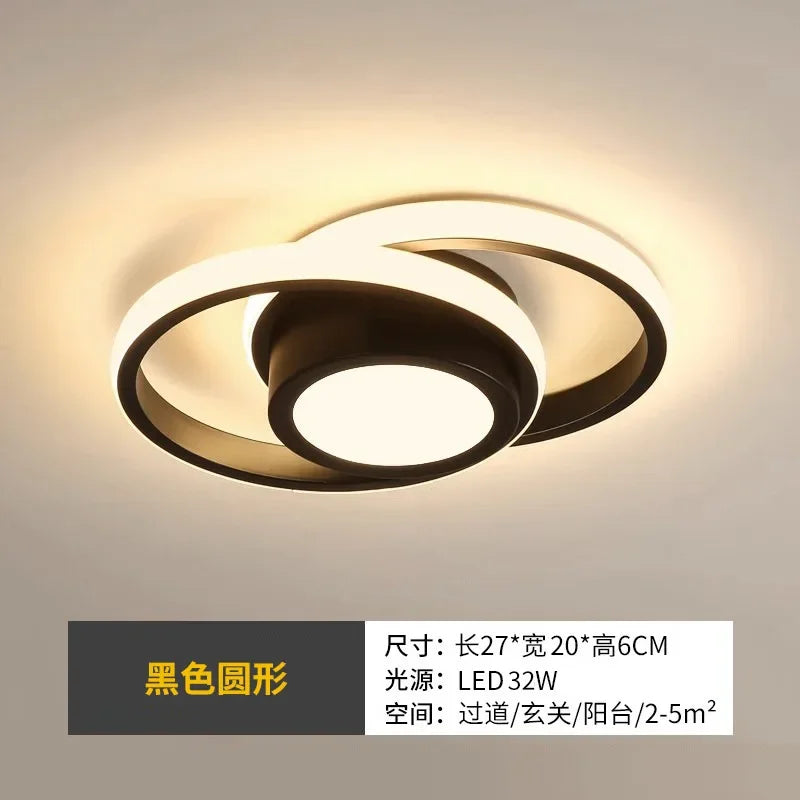 3 Cor Clara LED Lâmpada de Teto Moderna Regulável Lustre de Quarto Luzes de Teto Para Sala de Jantar Sala de Estar Lâmpada de Corredor Nórdico