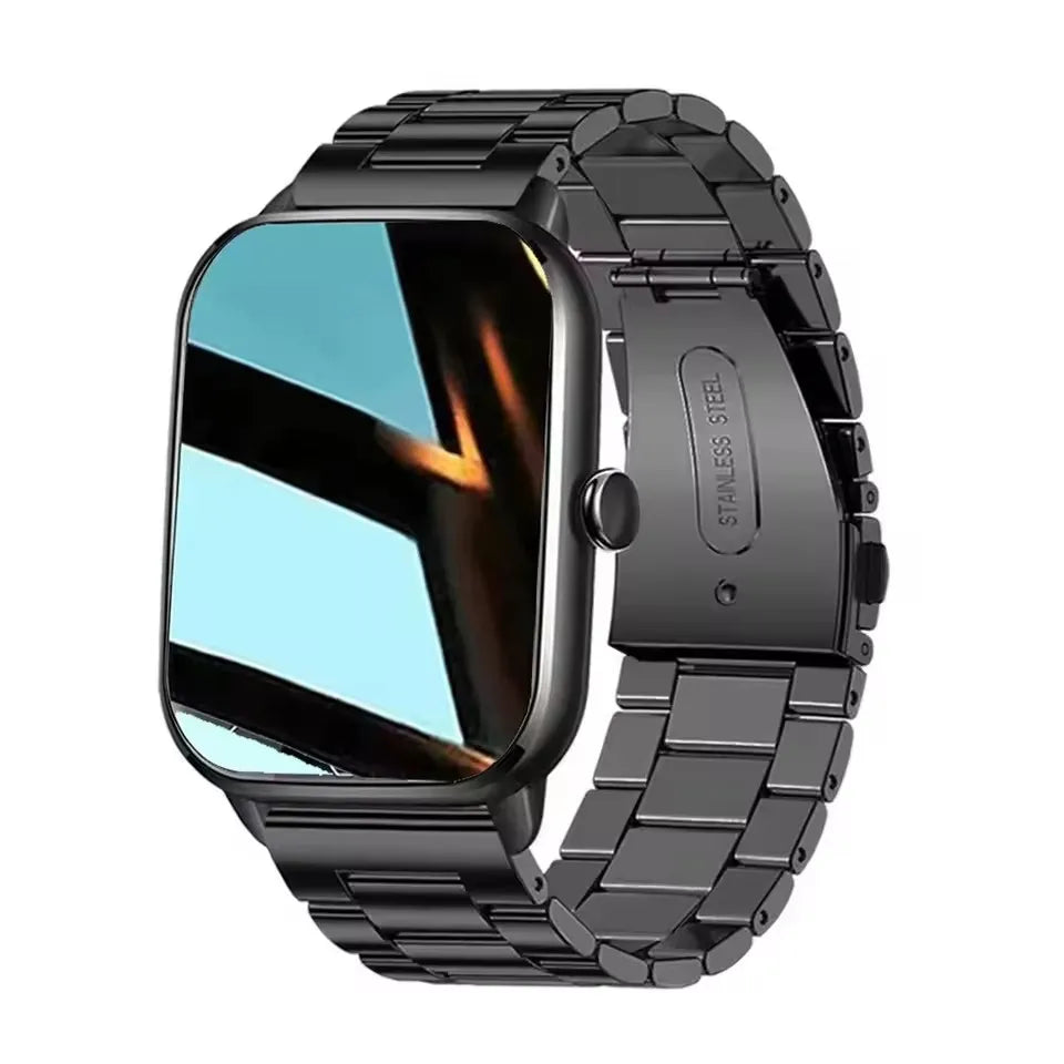 Para GTS Novo Relógio Inteligente Tela HD de 2,01 polegadas Alerta de Chamadas e Mensagens Bluetooth 100+ Modos de Esporte Smartwatch para Homens e Mulheres GPS NFC