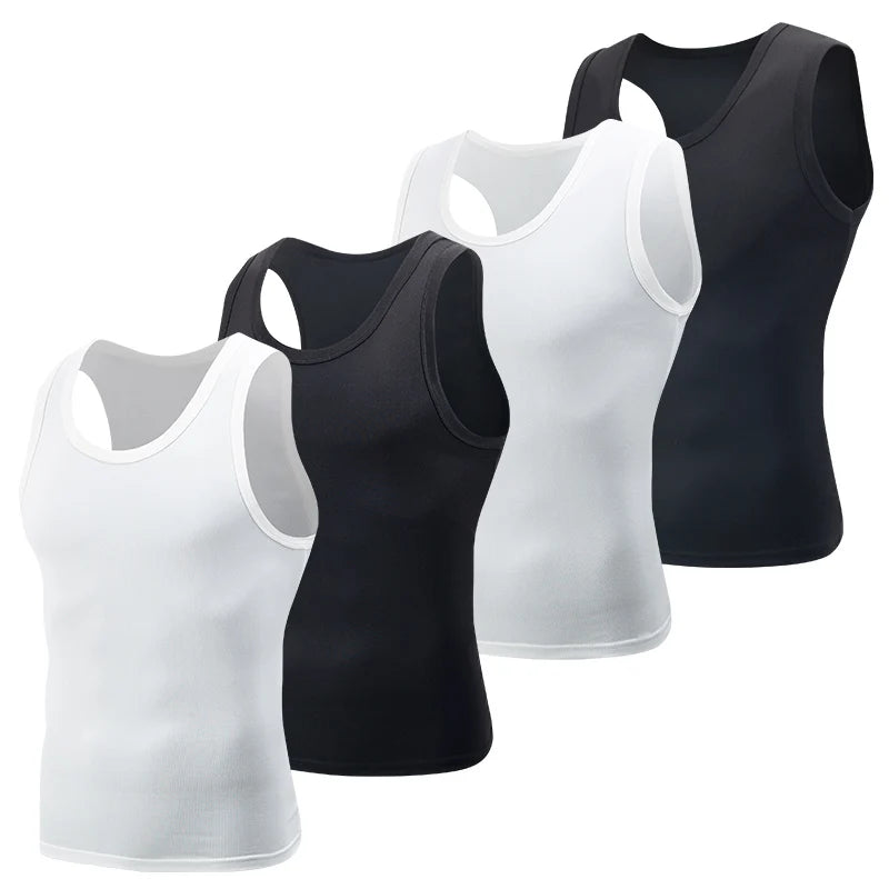 1/3 peça masculina quatro estações básico plus size esportes e lazer colete masculino fitness corrida basquete fundo sem mangas colete