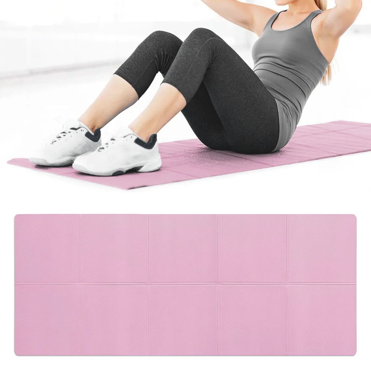 Tapetes de Yoga de EVA de 4MM de espessura, antiderrapantes, para exercícios, yoga e pilates, tapetes de ginástica, equipamentos de fitness