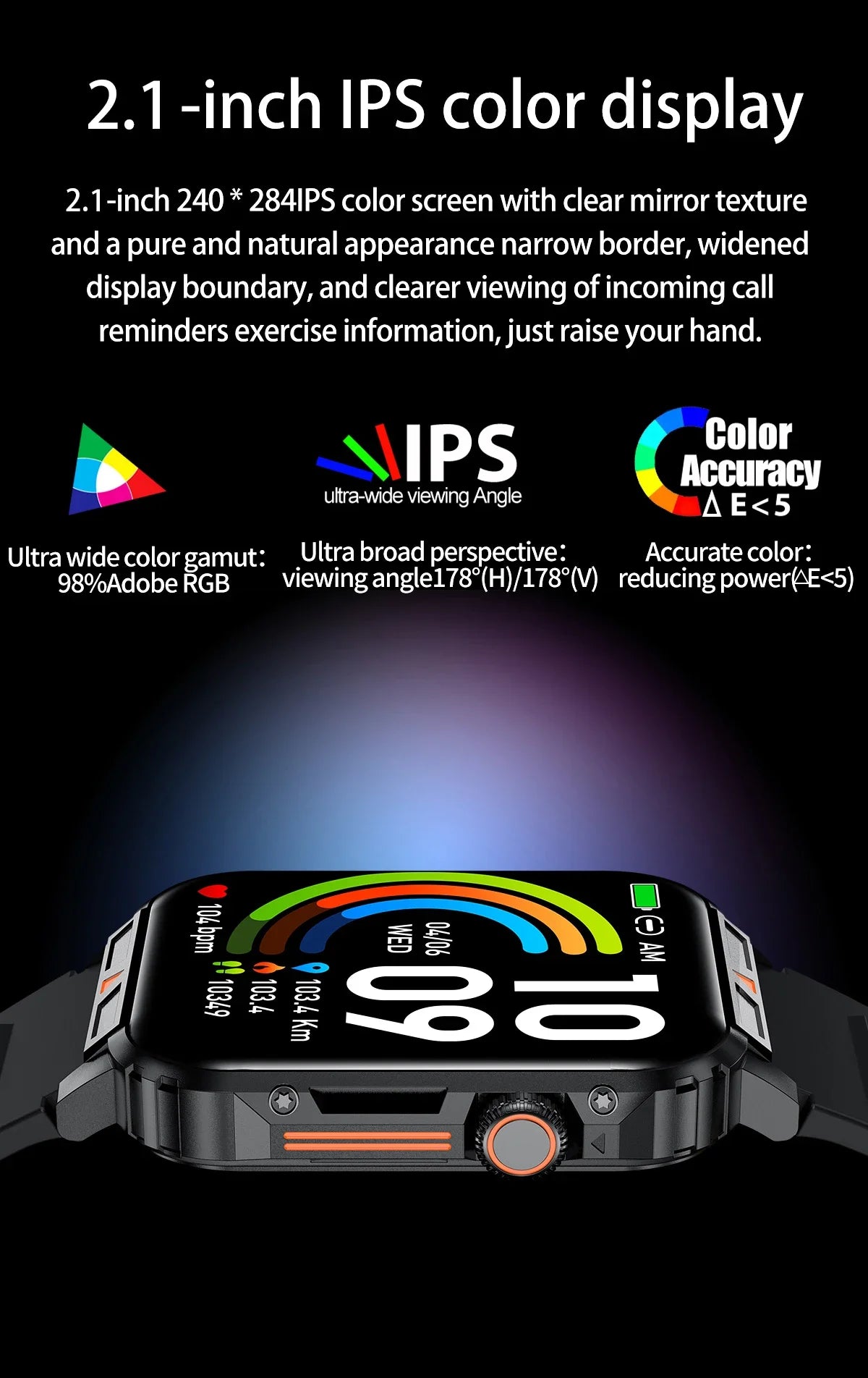 Xiaomi novo Smart Watch masculino feminino AMOLED Tela Touch Full GPS Monitor de Saúde IP68 à prova d'água Chamada Bluetooth Smart Watches