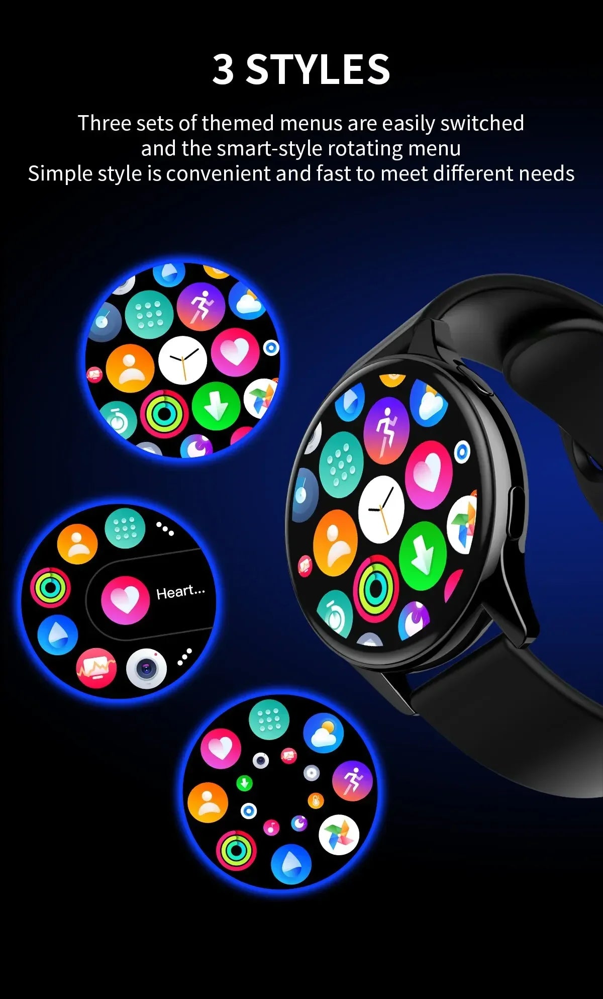 Relógio Inteligente Xiaomi NFC 2024 para Chamadas Bluetooth à Prova d'Água, Relógio Inteligente Masculino e Feminino, Bracelete Fitness com Face de Relógio Personalizada