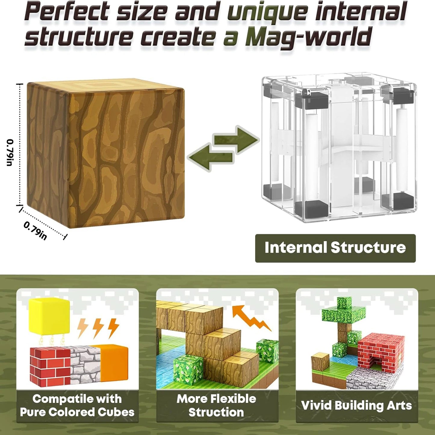100pcs Blocos Magnéticos Conjunto de Ímã de Construção de Brinquedo Para Meninos Meninas Haste Montessori Cubos Sensoriais Para Crianças Presente