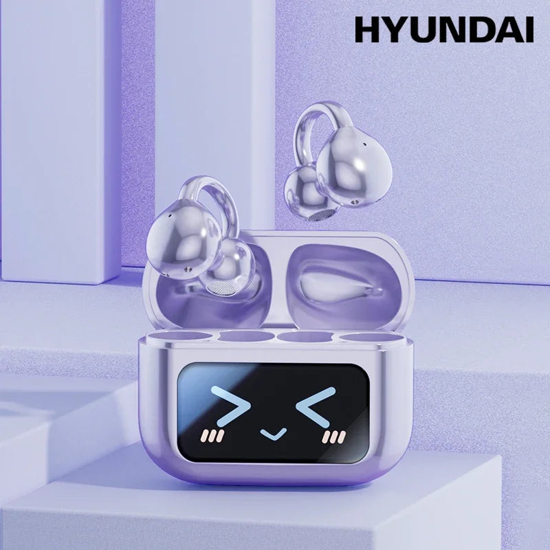 Novo Fone de Ouvido Bluetooth Sem Fio Inteligente com Tradução em Clip - Futuro Audiovisual com Tela Sensível ao Toque