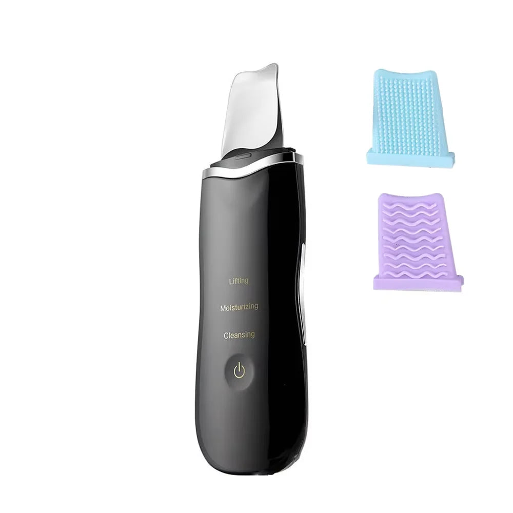Raspador de pele ultrassônico Peeling Removedor de cravo Limpeza facial profunda Lifting Acne Pore Cleaner Espátula facial Limpador de pá